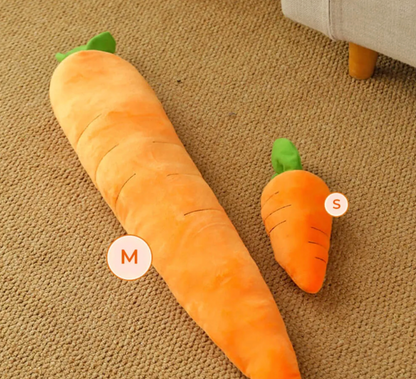 Carrot Squeaky Plush Toy Dog Interactive Toy