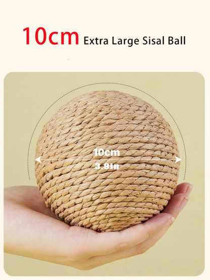 10CM Interactive Sisal Cat Scratching Ball