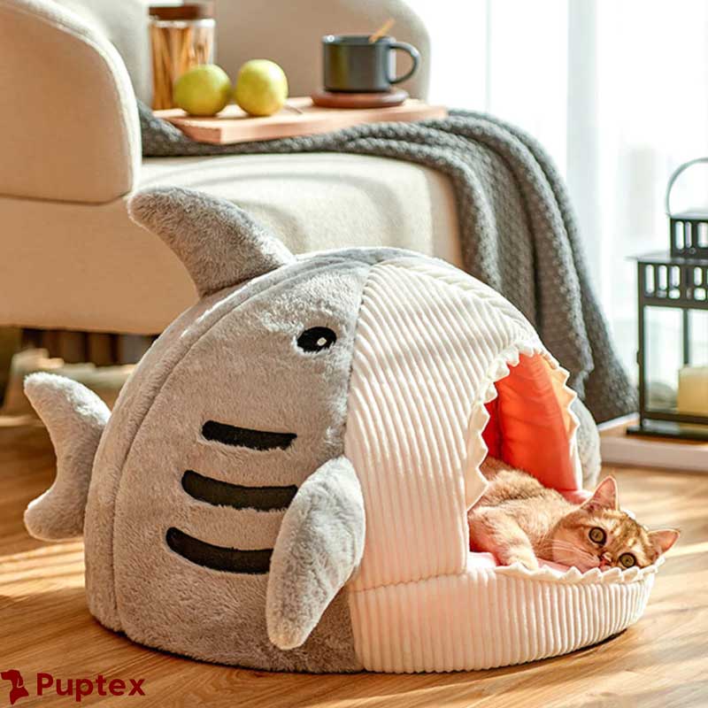 Shark Cave™ - Calming Pet Bed